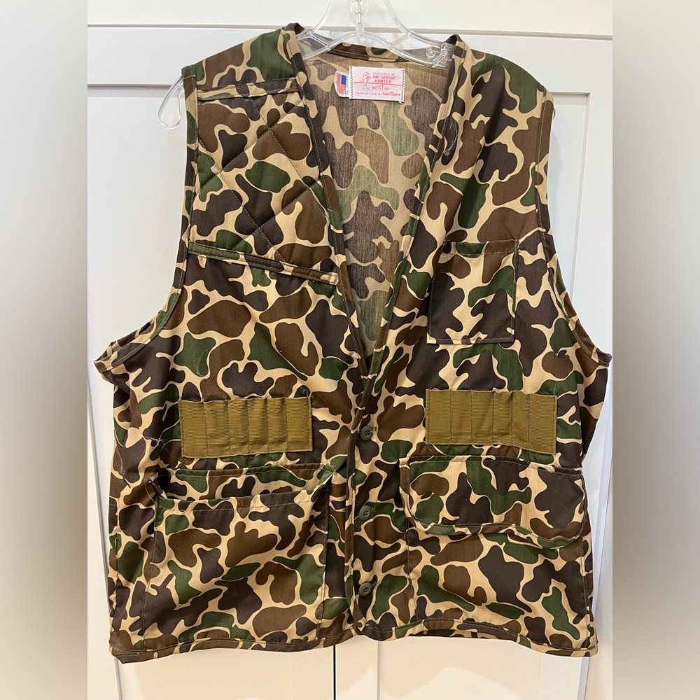 Vintage Camo Hunting Vest XXL